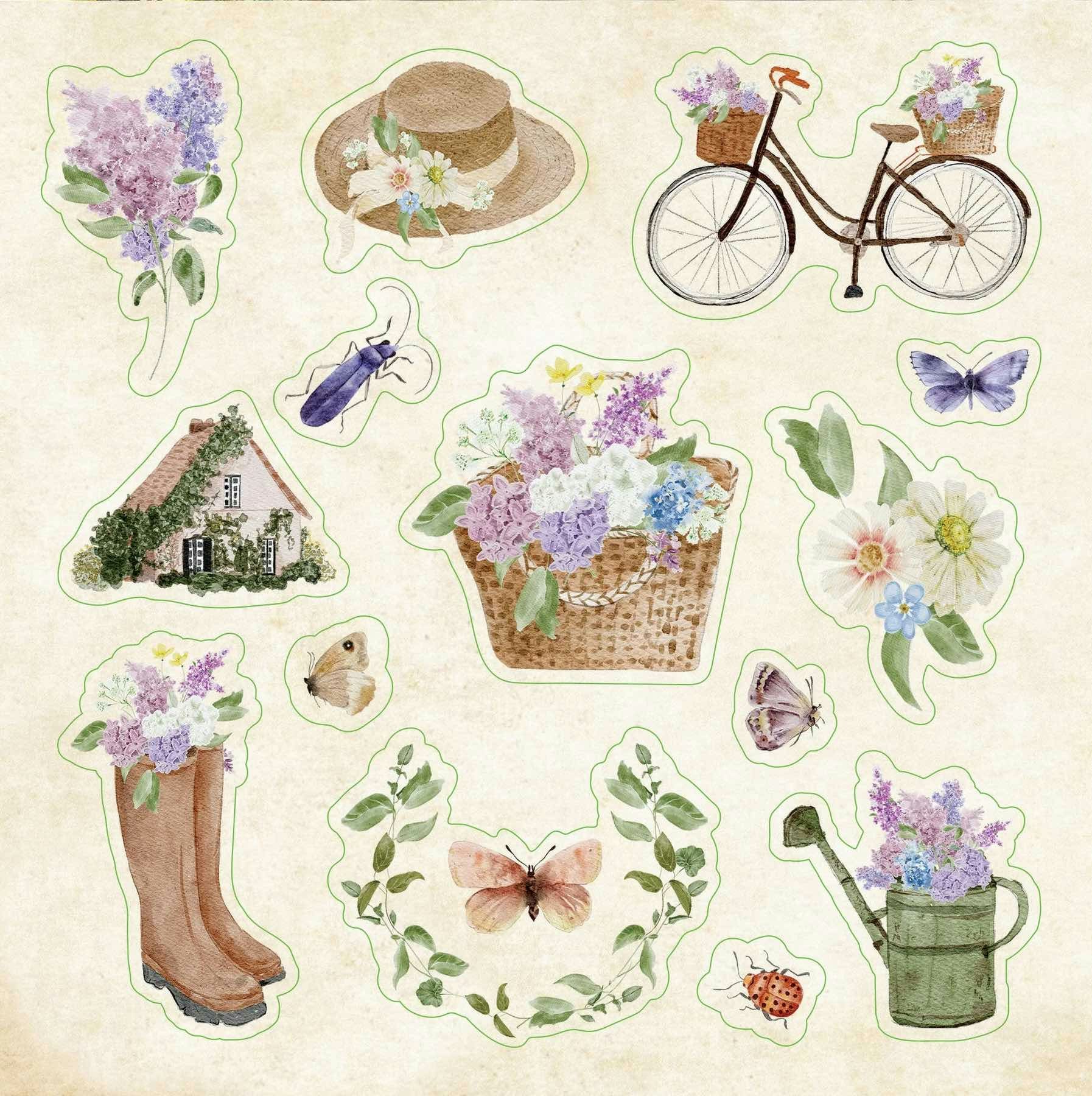 Stickersbok Cottagecore (650 stickers)
