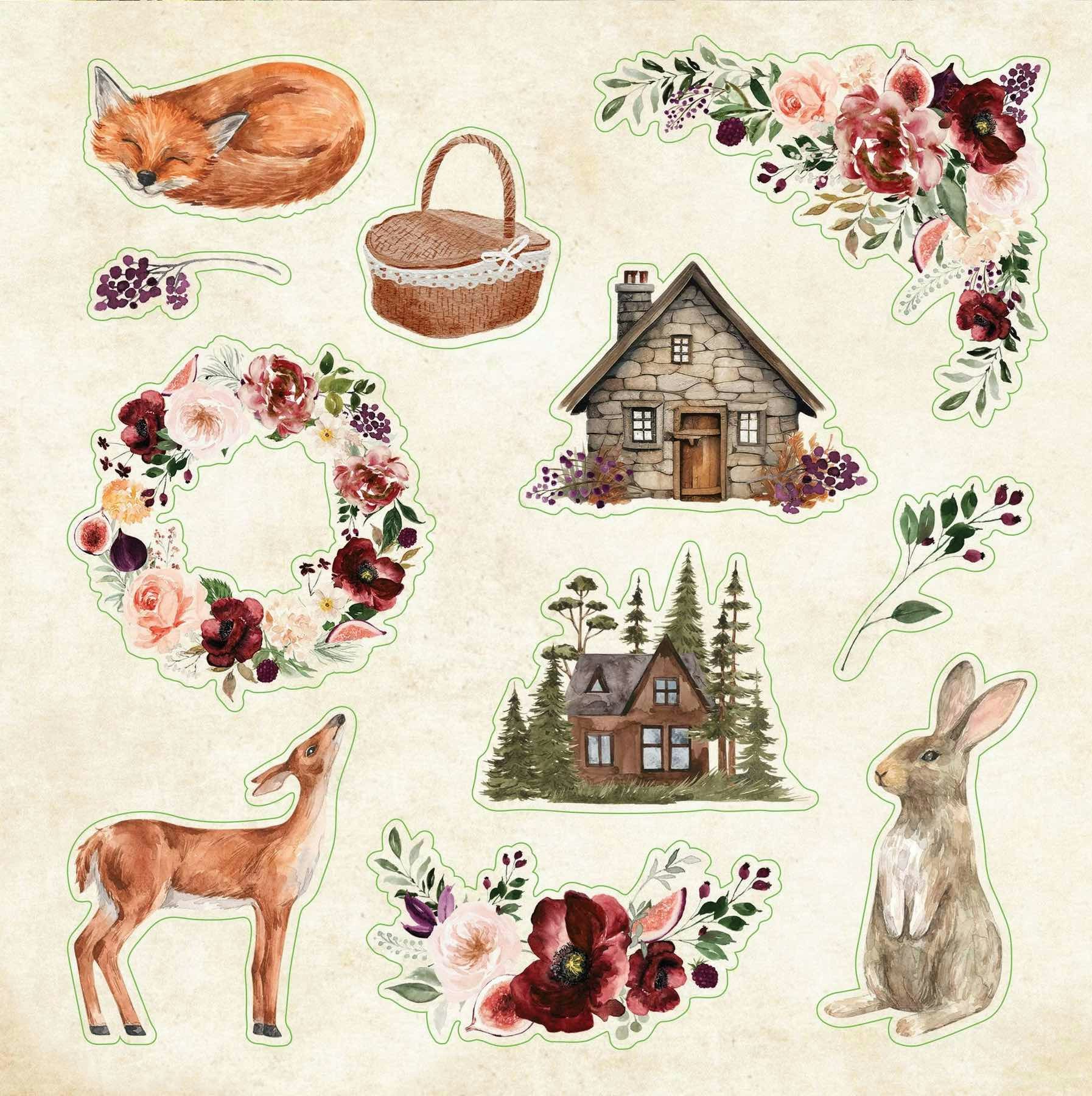 Stickersbok Cottagecore (650 stickers)