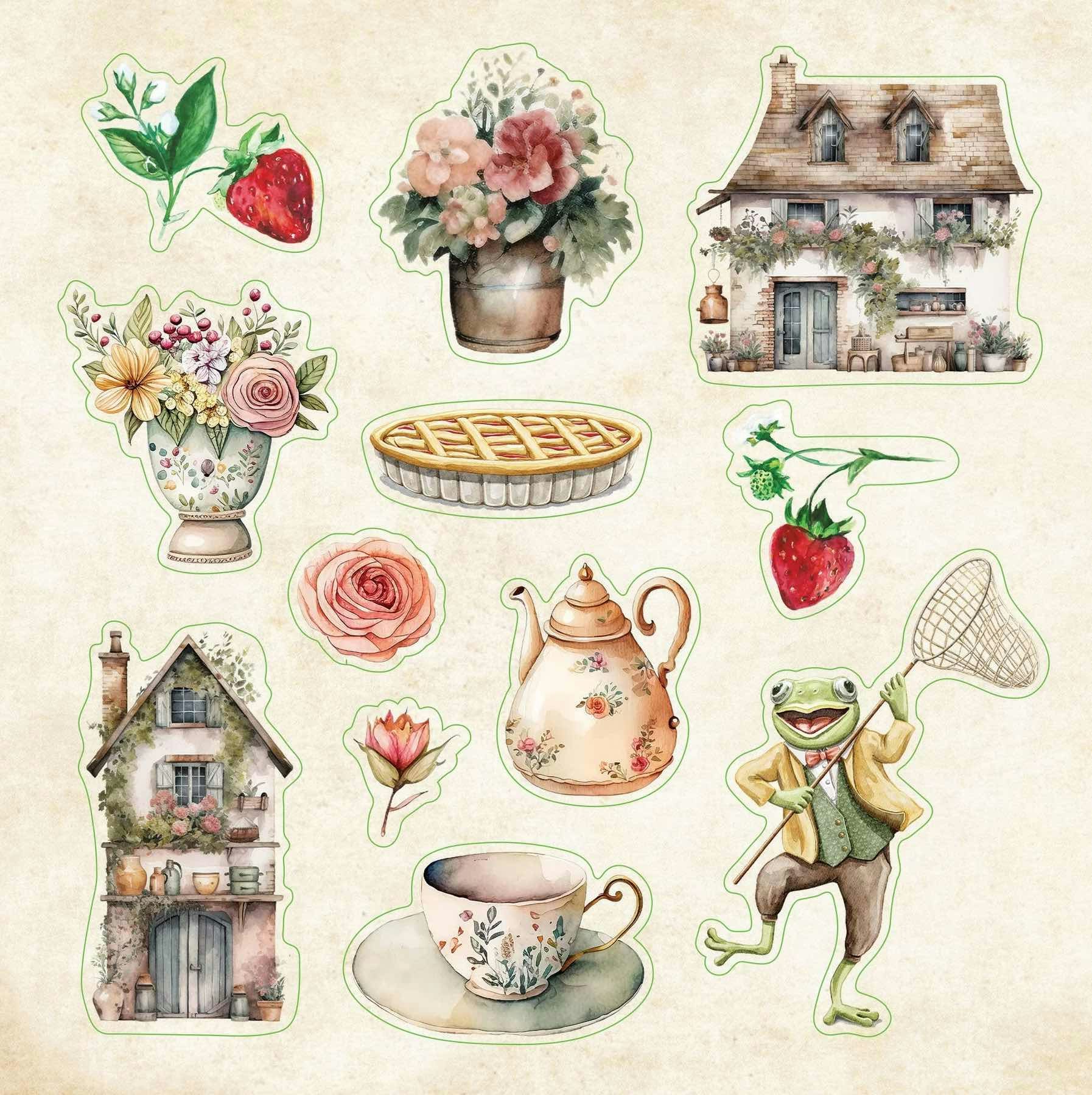 Stickersbok Cottagecore (650 stickers)