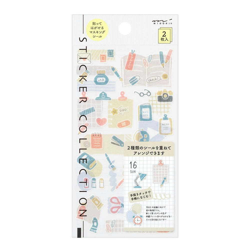 Midori Sticker Two Sheets Stationery