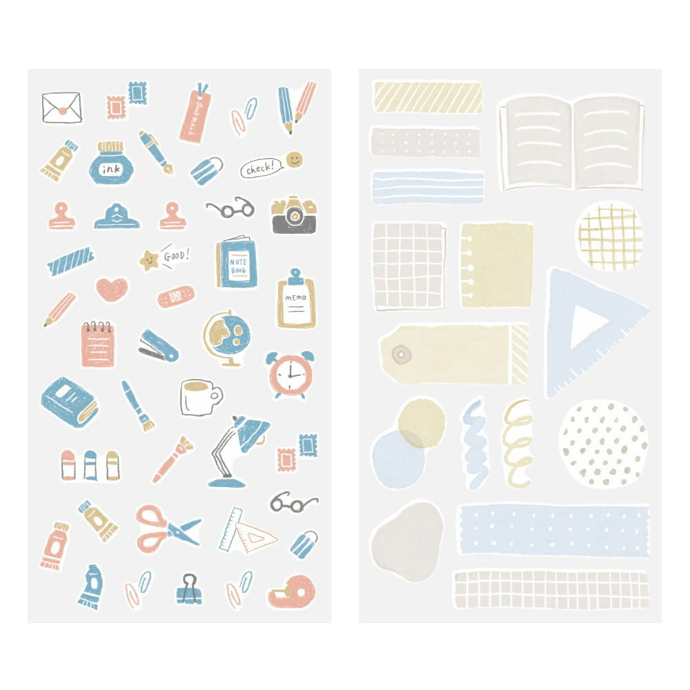 Midori Sticker Two Sheets Stationery