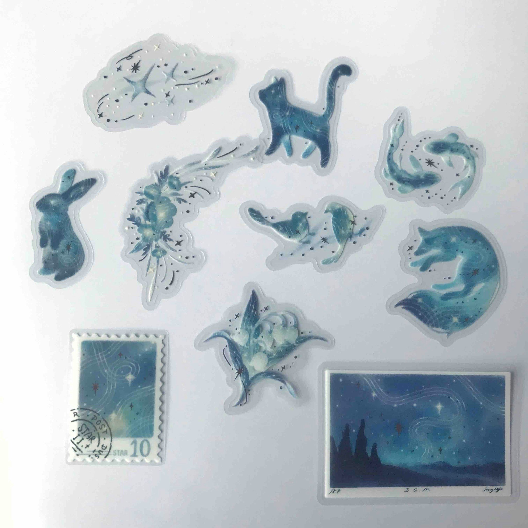 BGM Stickers Clear Stickers Stardust Magic Uranus