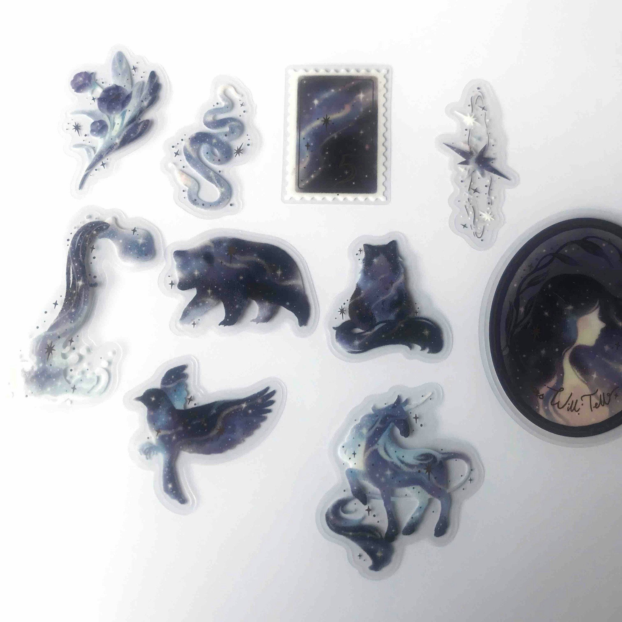 BGM Stickers Clear Stickers Stardust Magic Neptune