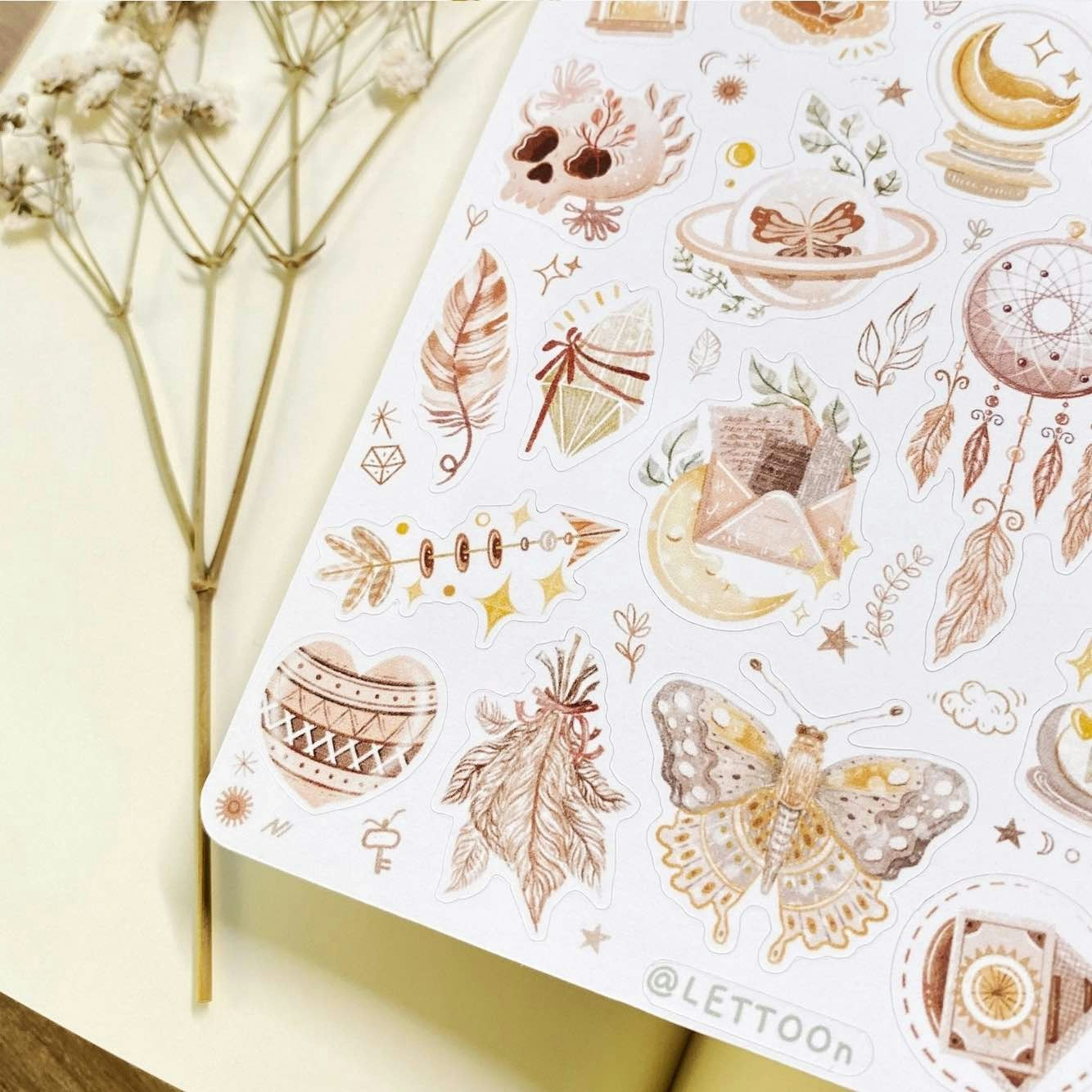 Stickers Lettoon - Boho Mystery