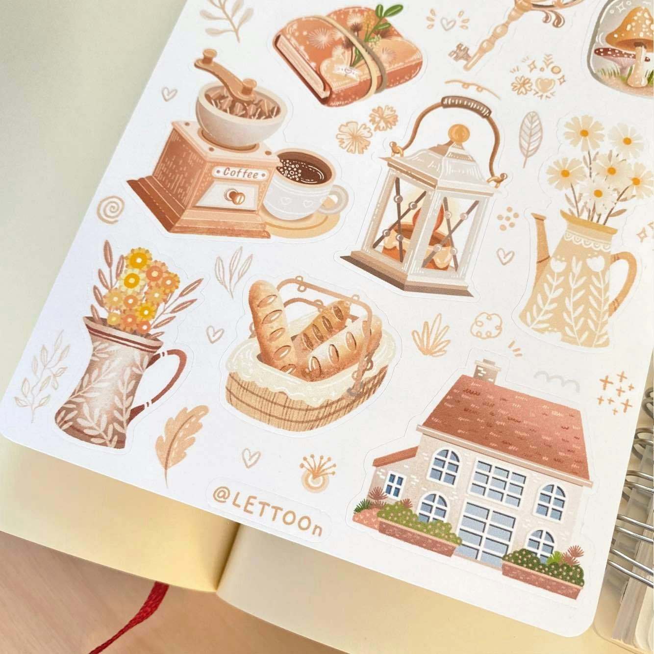 Stickers Lettoon - Cottagecore