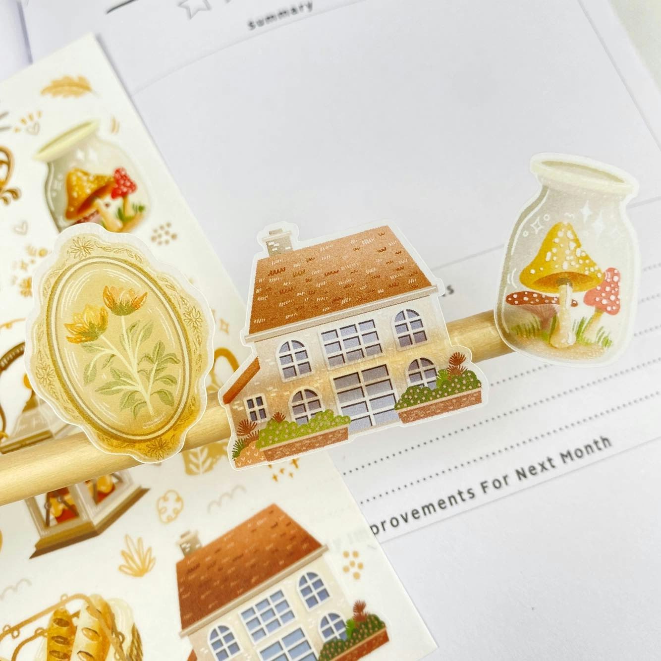 Stickers Lettoon - Cottagecore