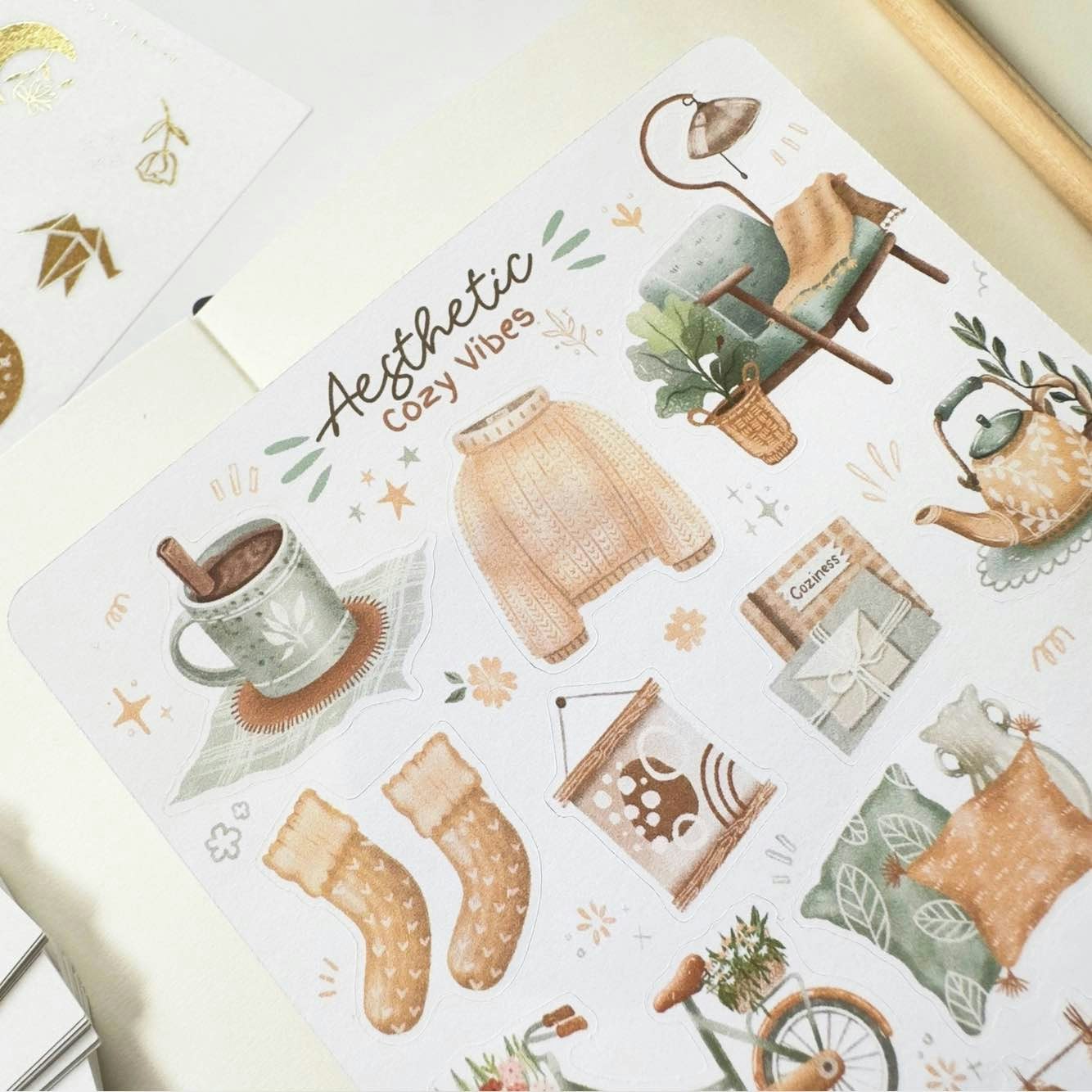Stickers Lettoon - Aeshtetic Cozy Vibes