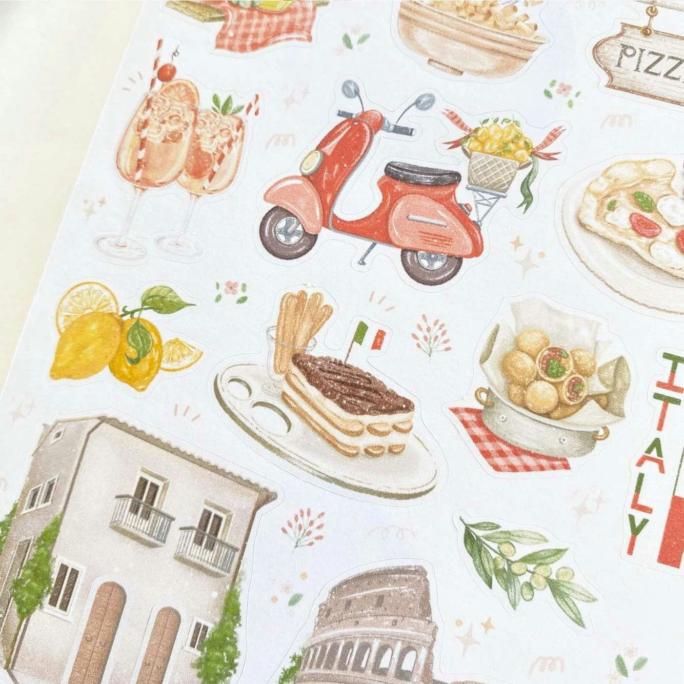 Stickers Lettoon - In Love with Italy
