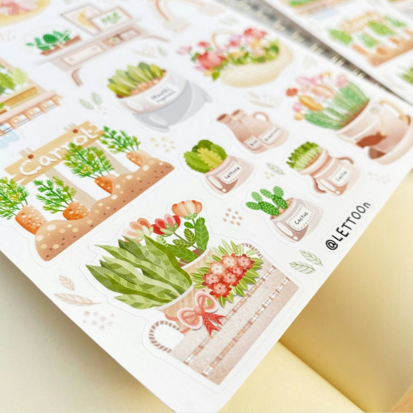 Stickers Lettoon - Spring Garden