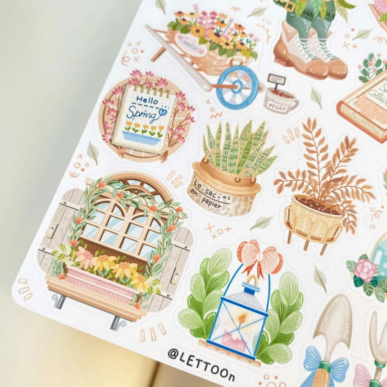 Stickers Lettoon - Spring Vibes