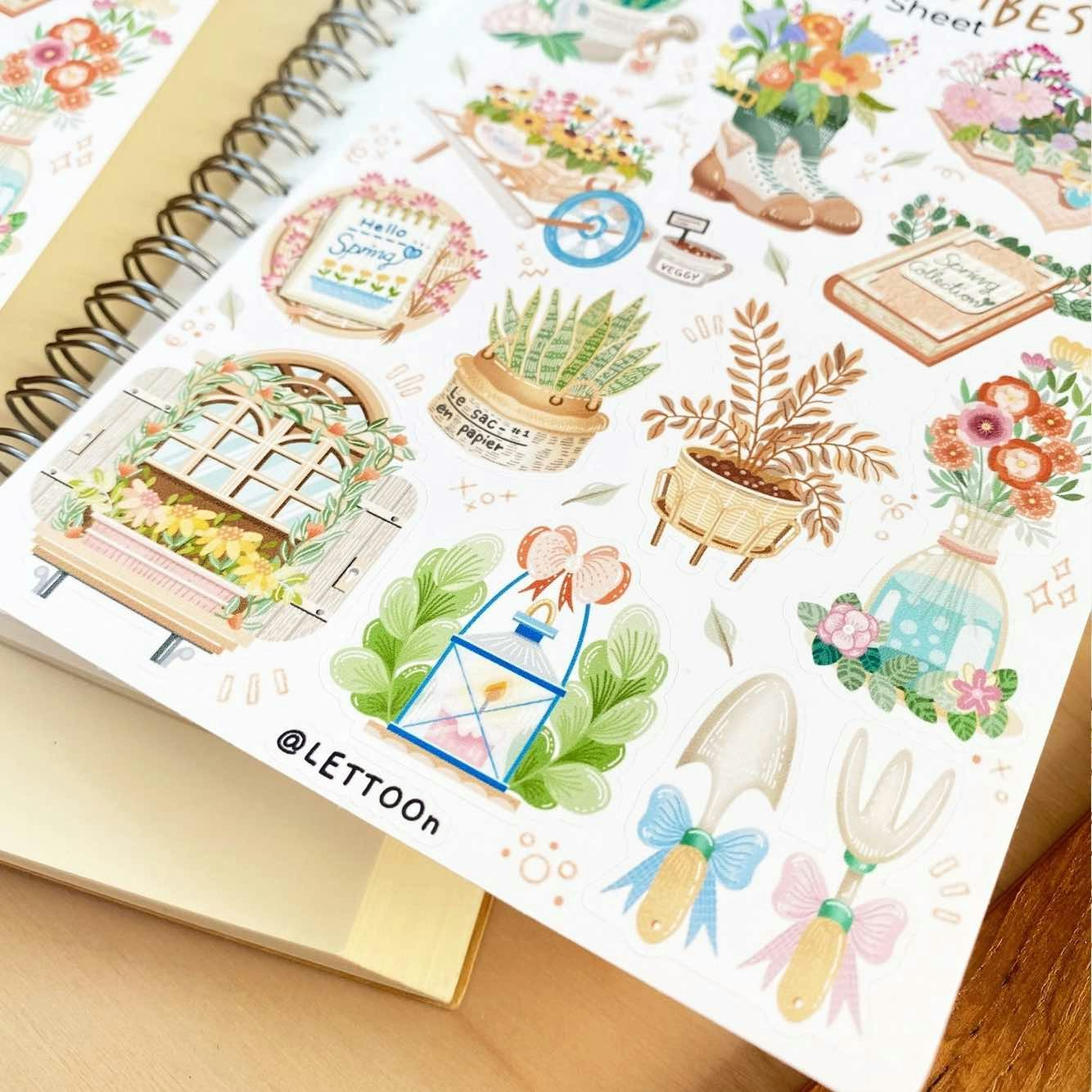 Stickers Lettoon - Spring Vibes