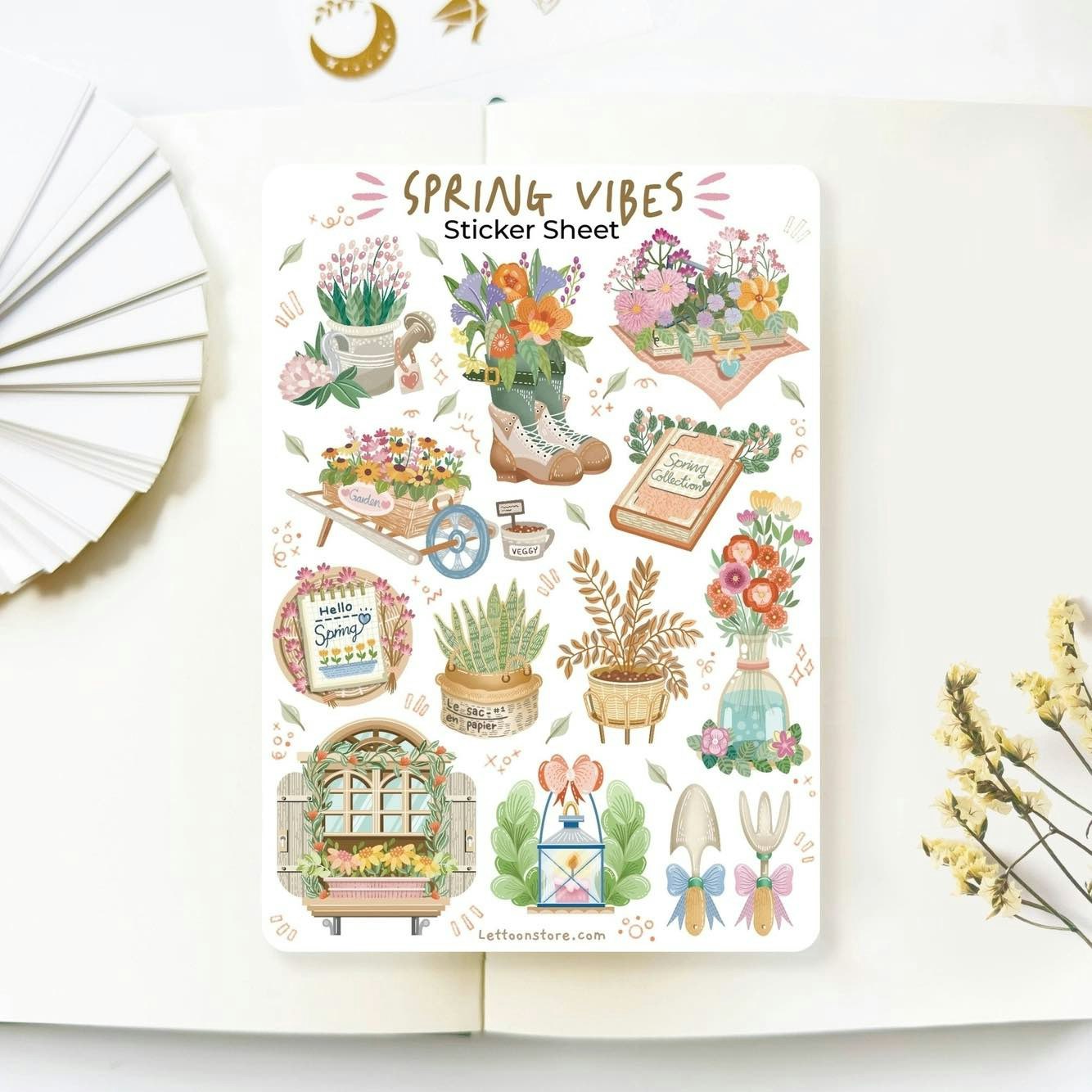Stickers Lettoon - Spring Vibes