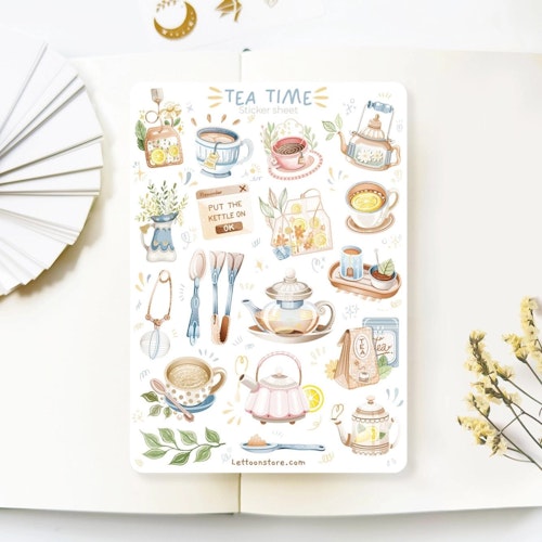 Stickers Lettoon - Tea Time