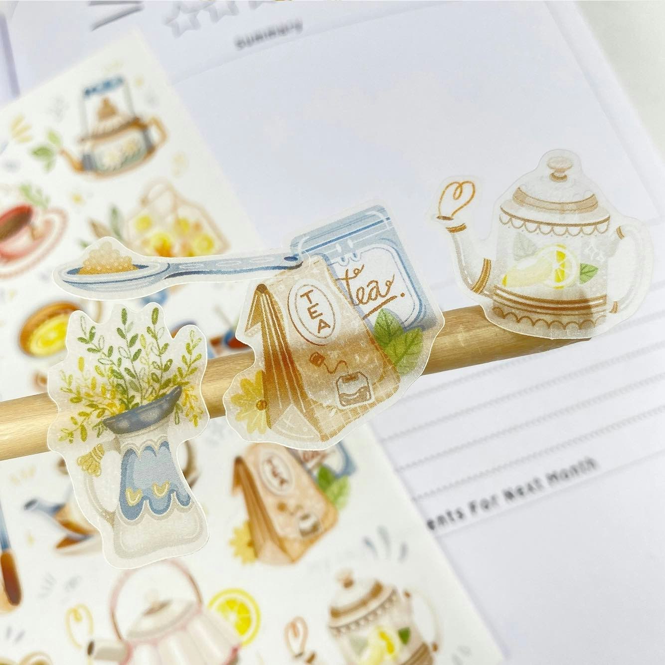 Stickers Lettoon - Tea Time