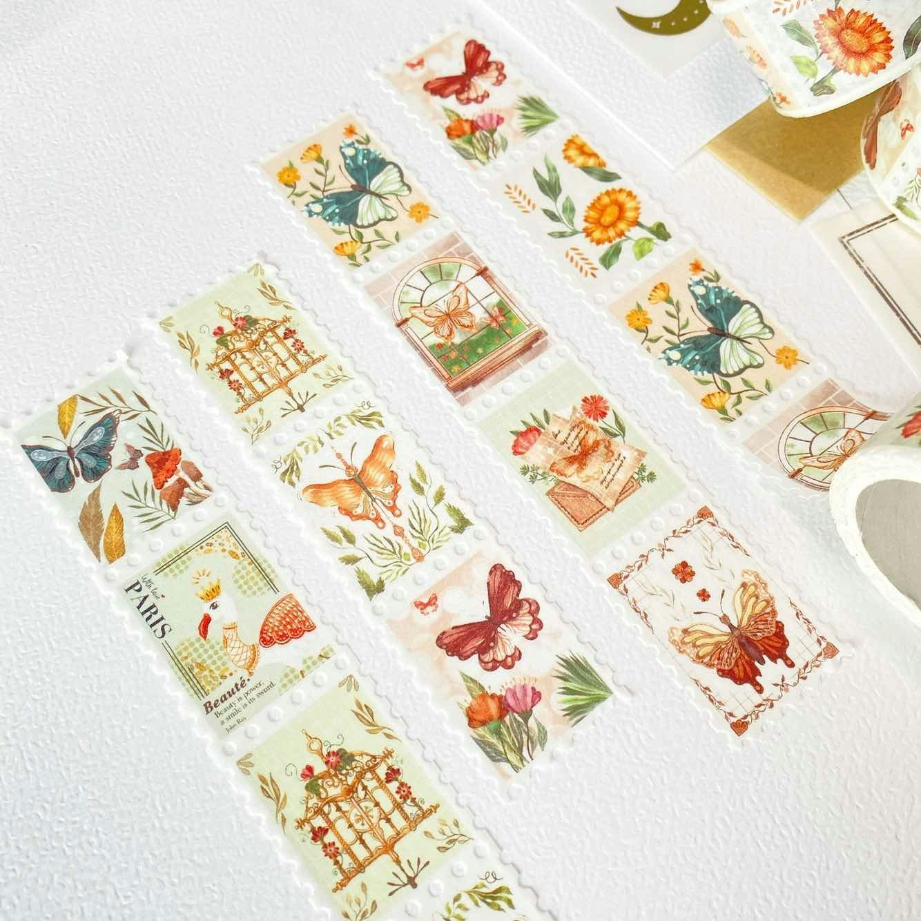 Washi tape Lettoon - Dreamy Stamps 25 mm