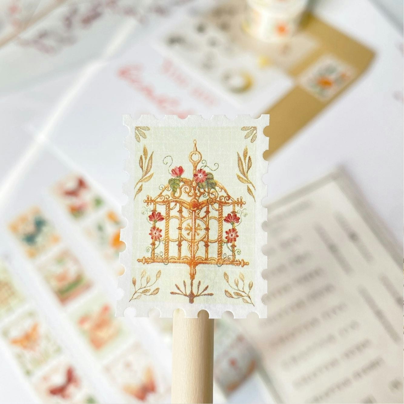Washi tape Lettoon - Dreamy Stamps 25 mm