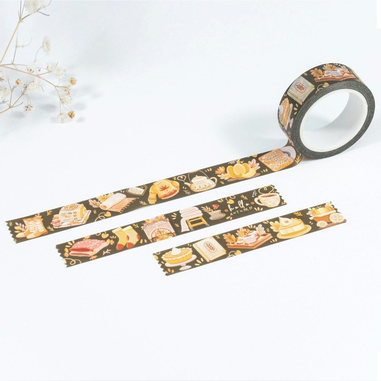 Washi tape Lettoon - Autumn in my Heart 15 mm