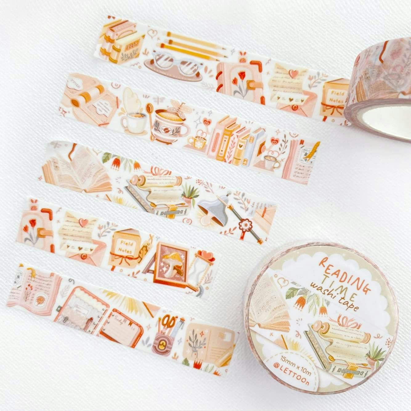 Washi tape Lettoon - Reading Time 15 mm