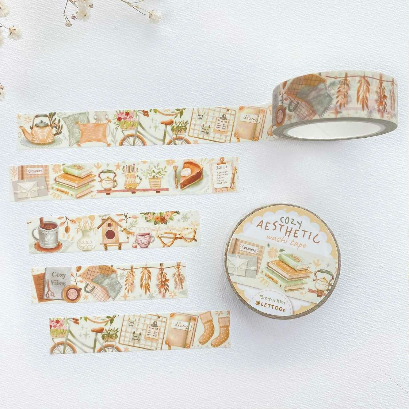 Washi tape Lettoon - Cozy Aesthetic 15 mm