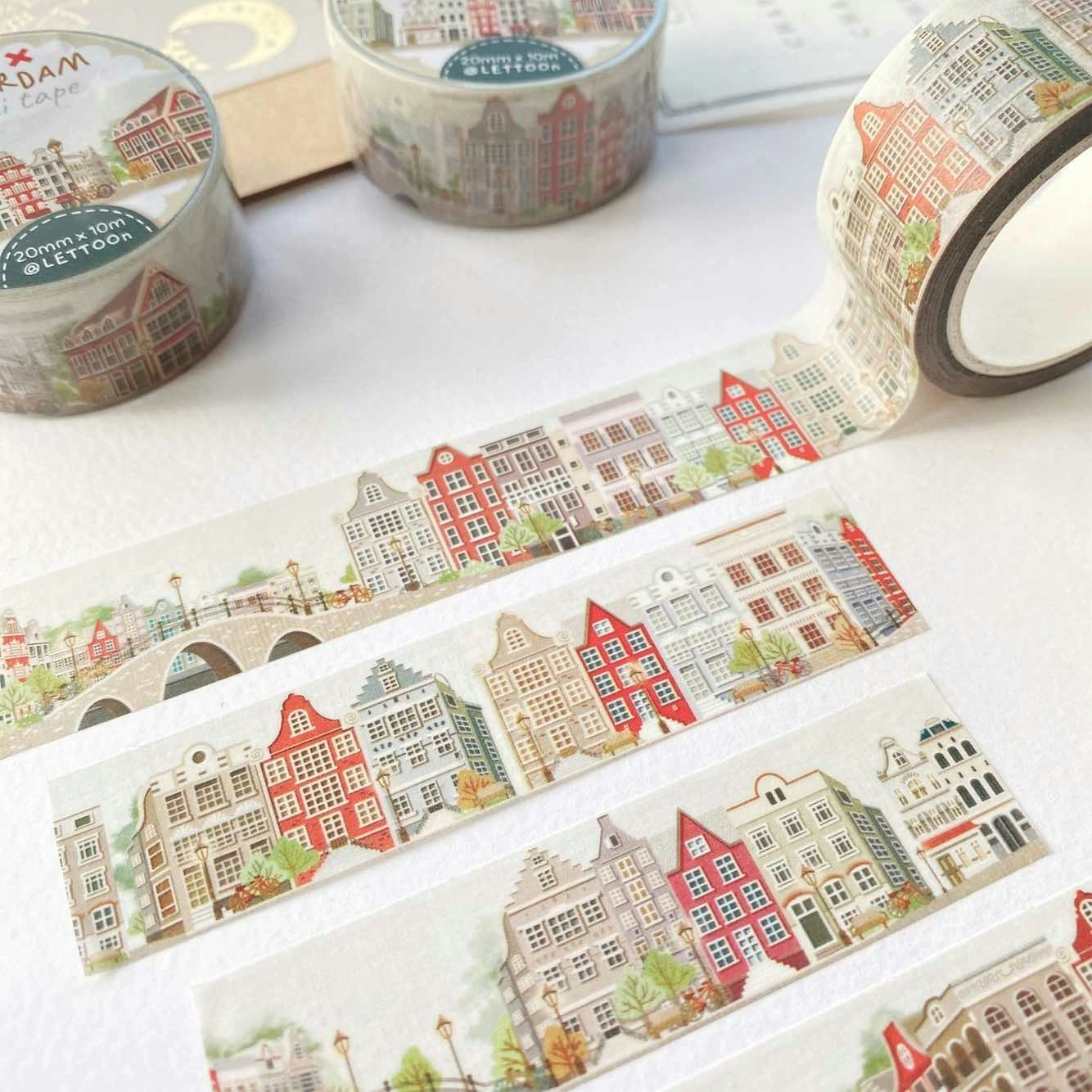 Washi tape Lettoon - Amsterdam 20 mm