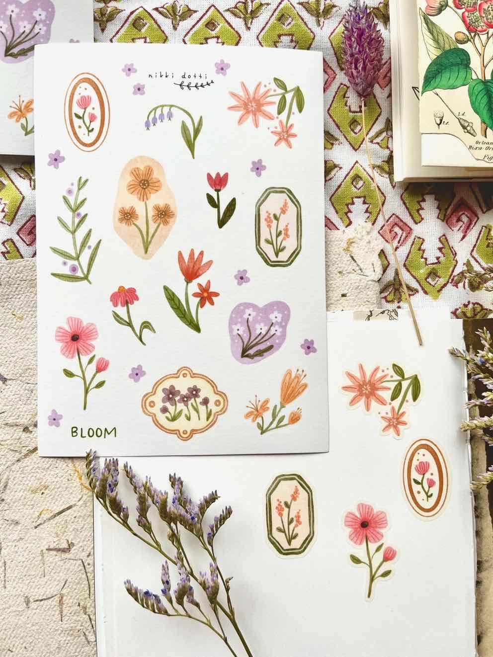 Washi Stickers Nikki Dotti - Bloom