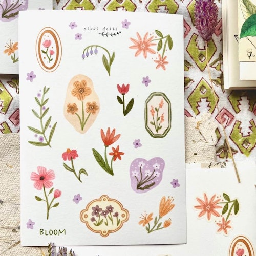 Washi Stickers Nikki Dotti - Bloom