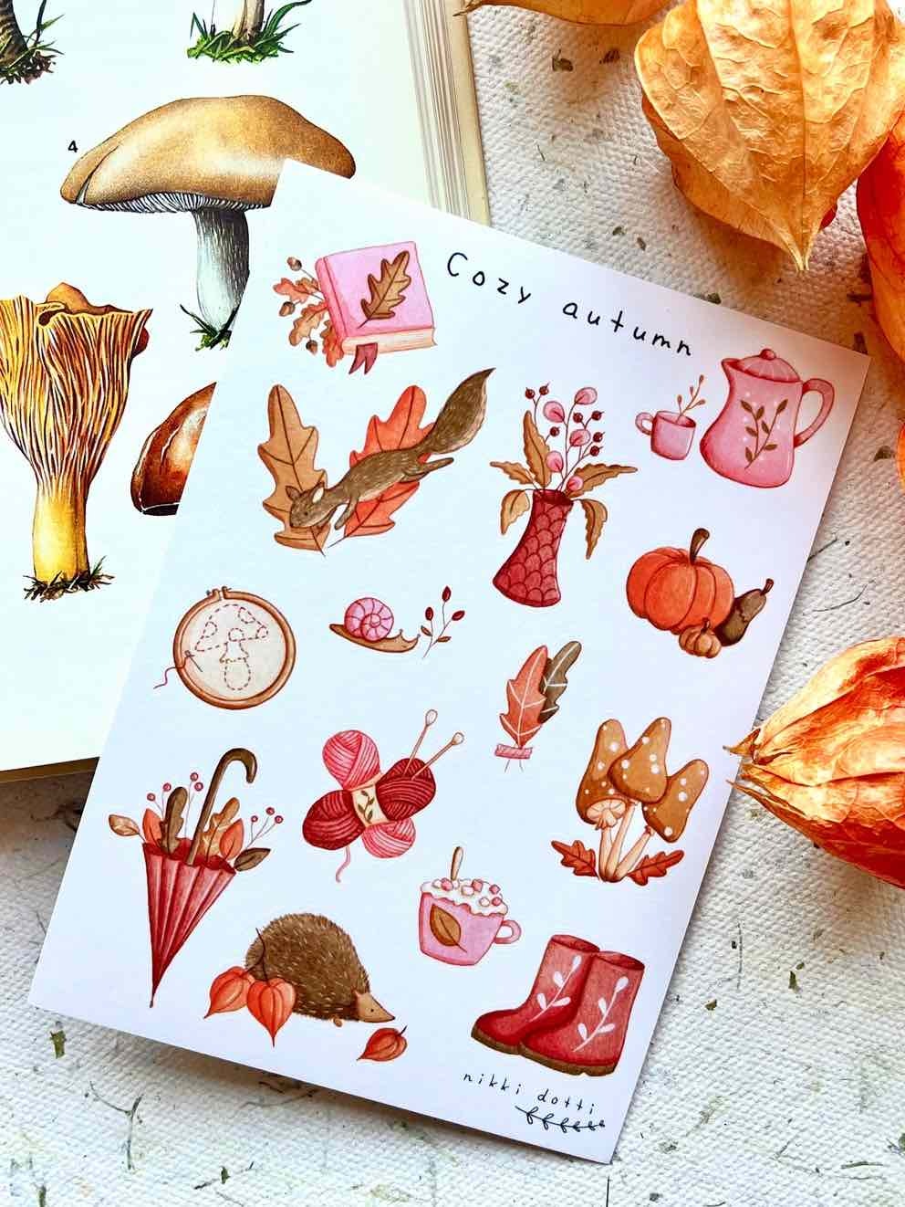 Washi Stickers Nikki Dotti - Cozy Autumn