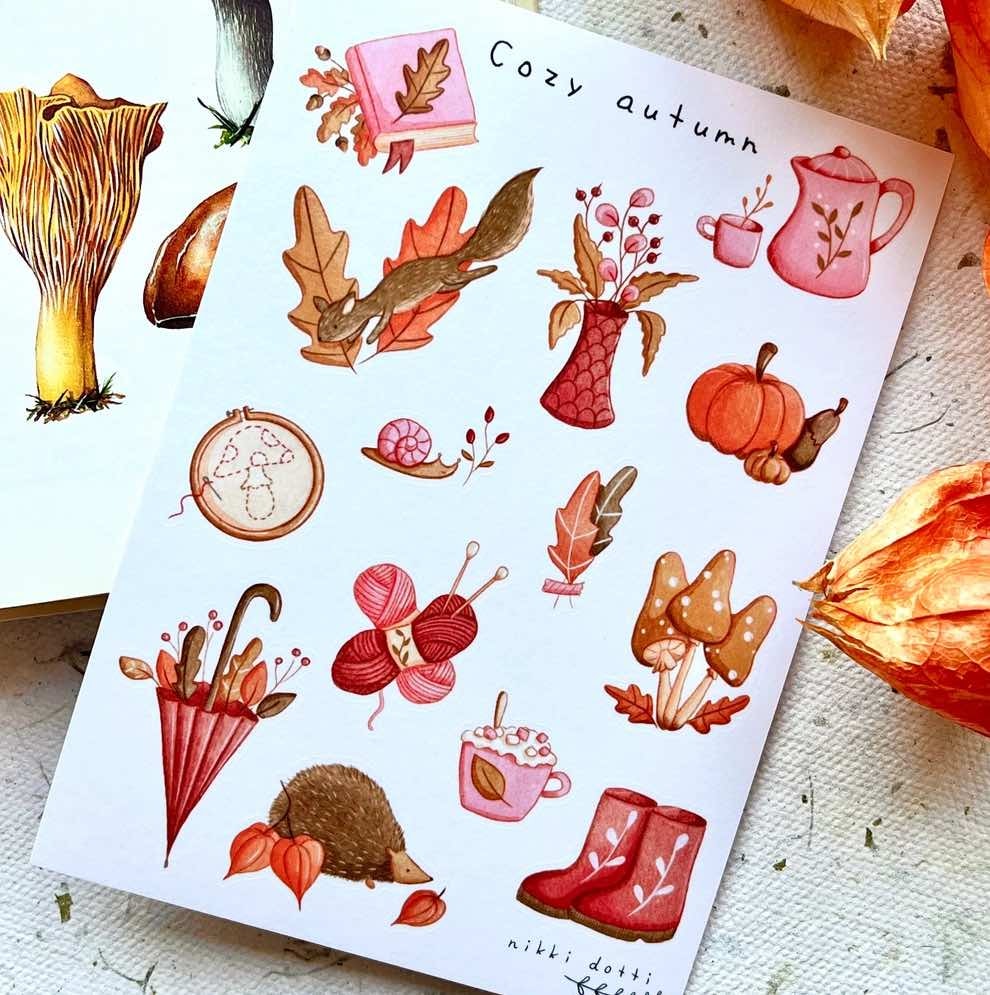 Washi Stickers Nikki Dotti - Cozy Autumn