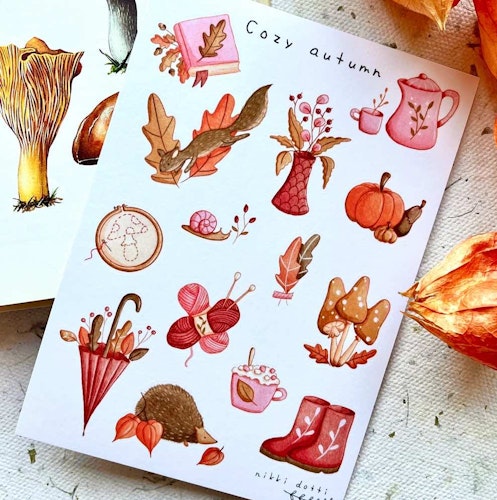 Washi Stickers Nikki Dotti - Cozy Autumn