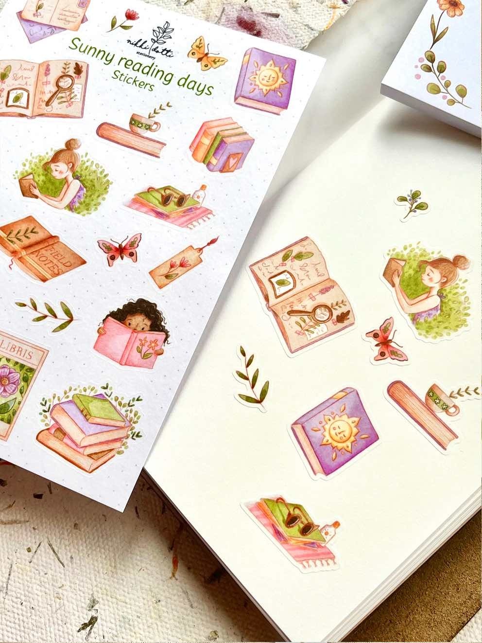 Washi Stickers Nikki Dotti - Sunny Reading Days