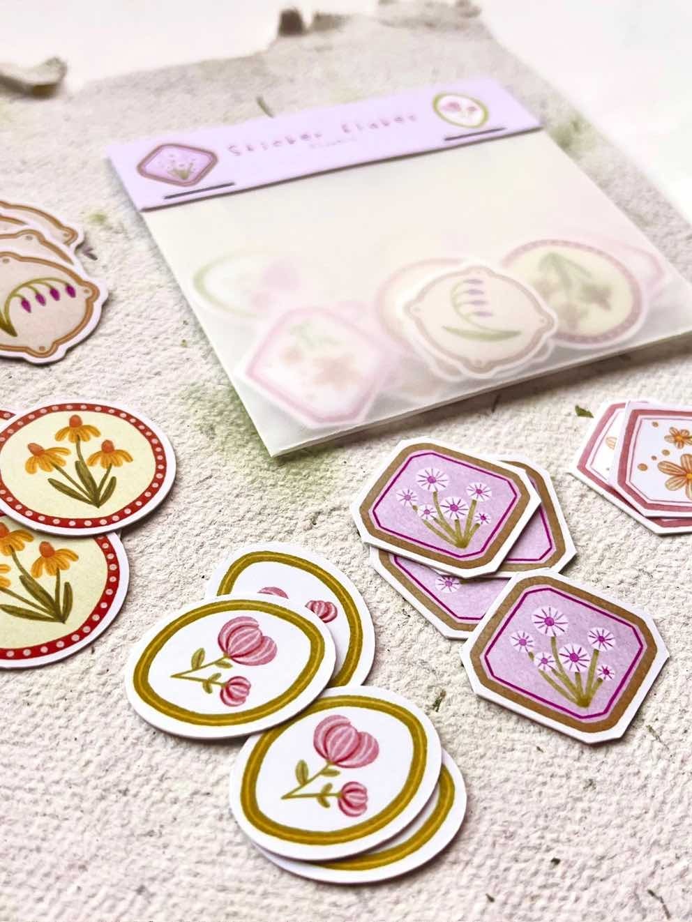 Sticker Flakes Nikki Dotti - Flowers