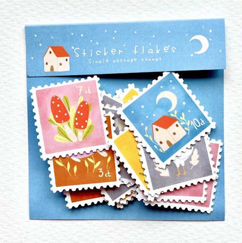 Sticker Flakes Nikki Dotti - Simple Postage Stamps