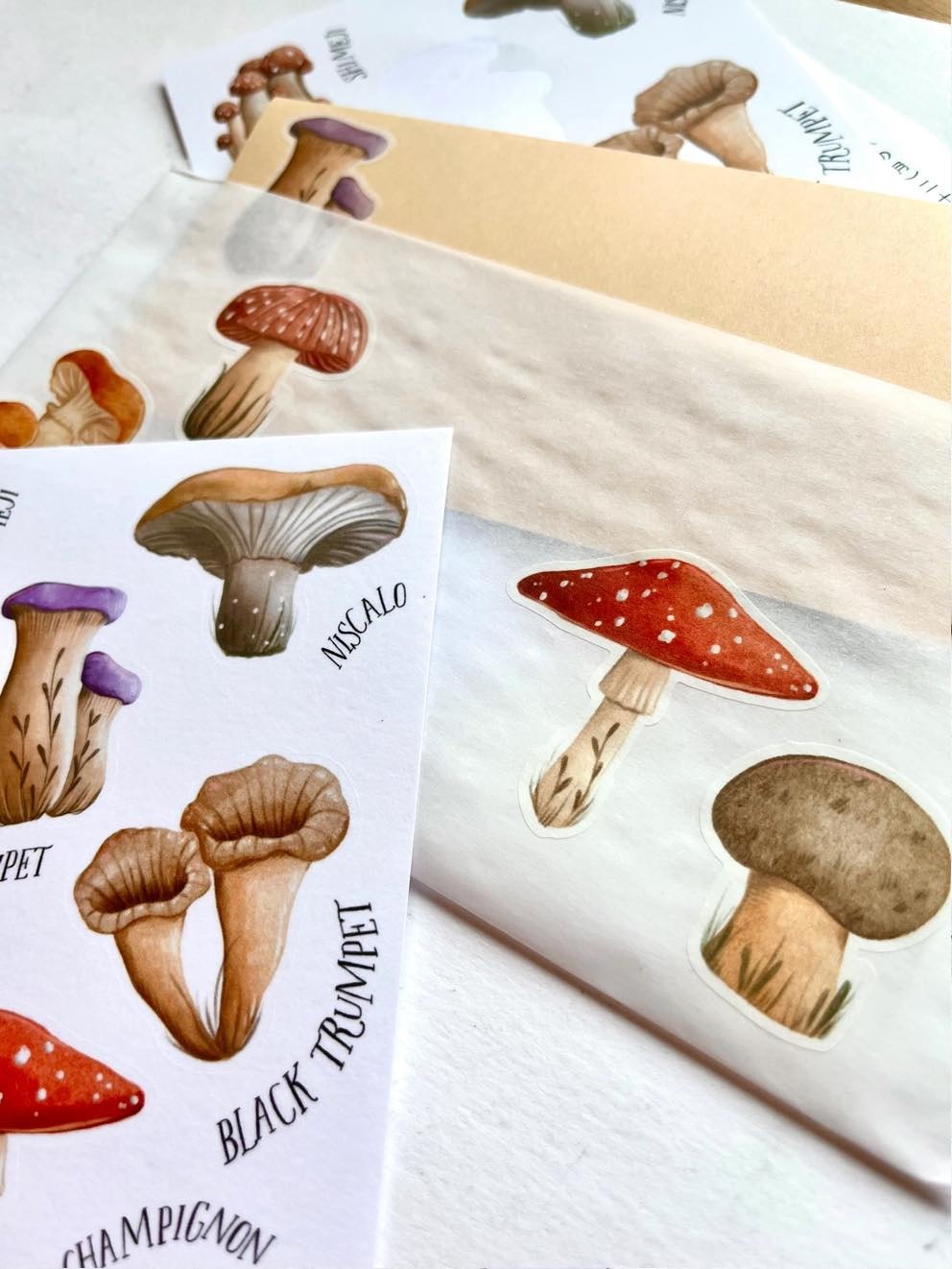 Washi Stickers Nikki Dotti - Mushrooms