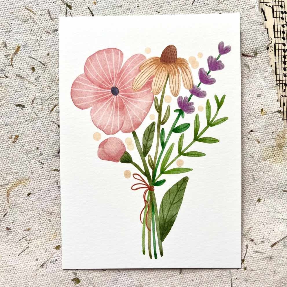 Vykort Nikki Dotti - Wild Bouquet