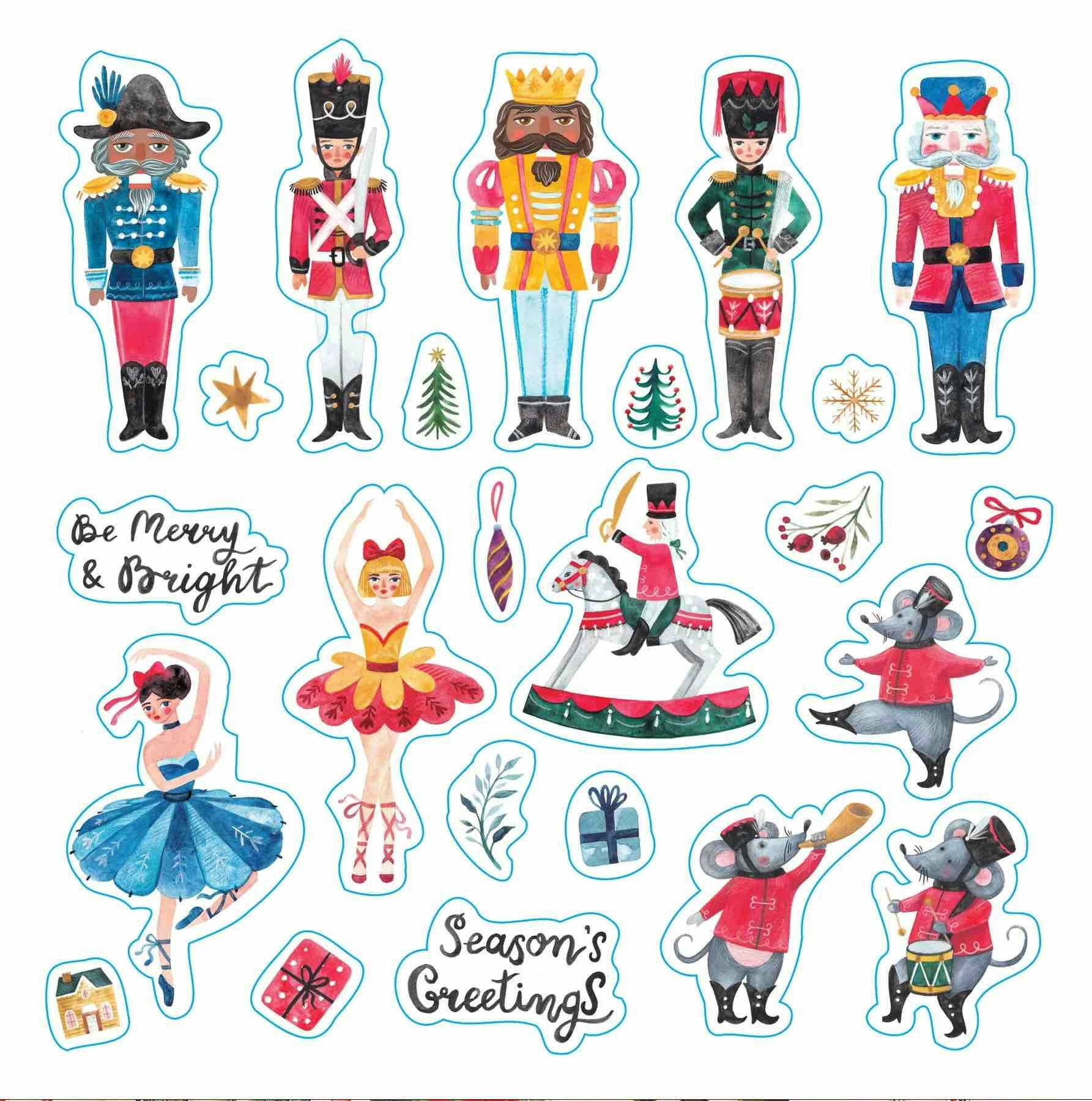 Stickersbok Merry & Bright Christmas!  (500 stickers)