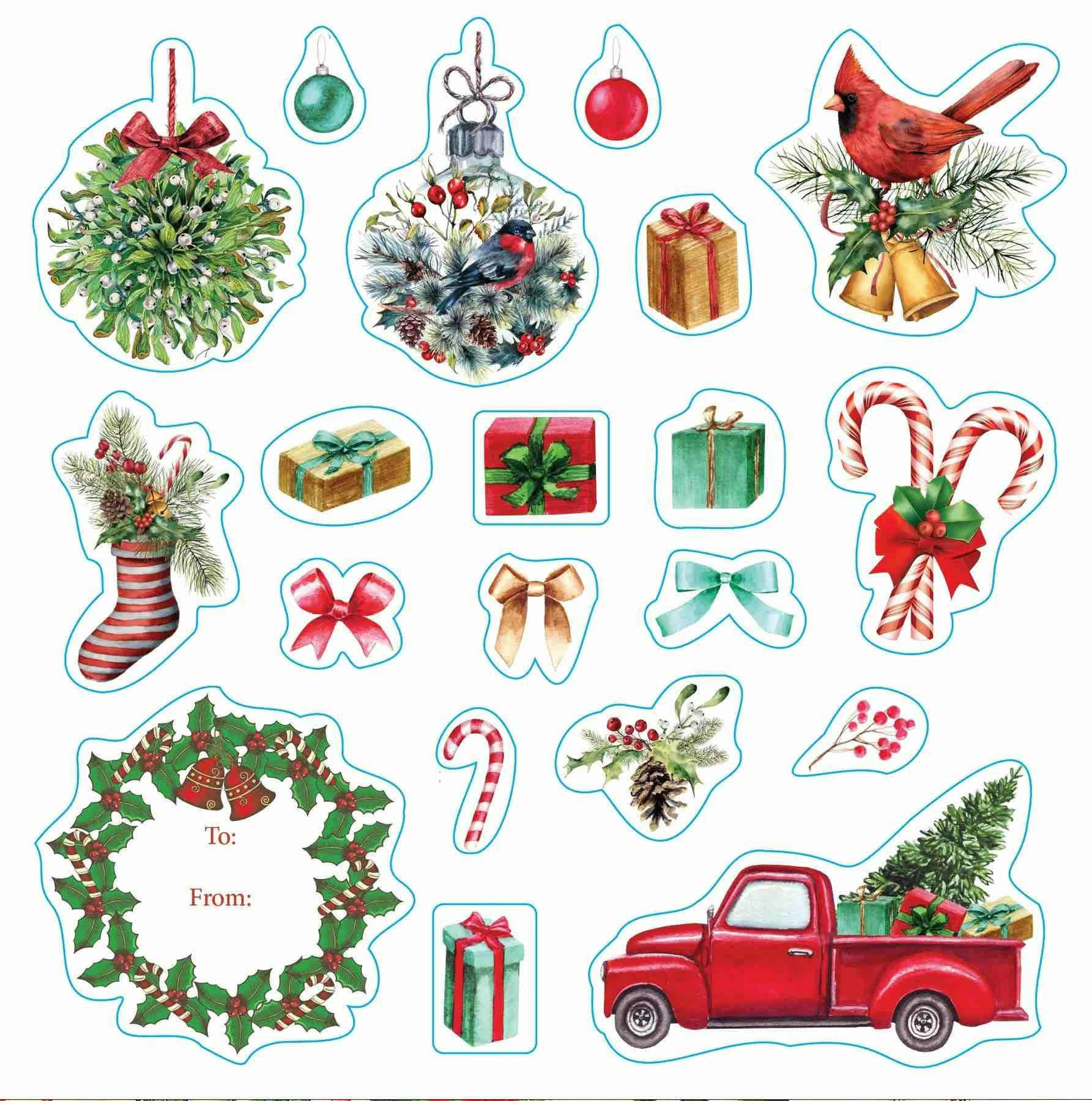 Stickersbok Merry & Bright Christmas!  (500 stickers)