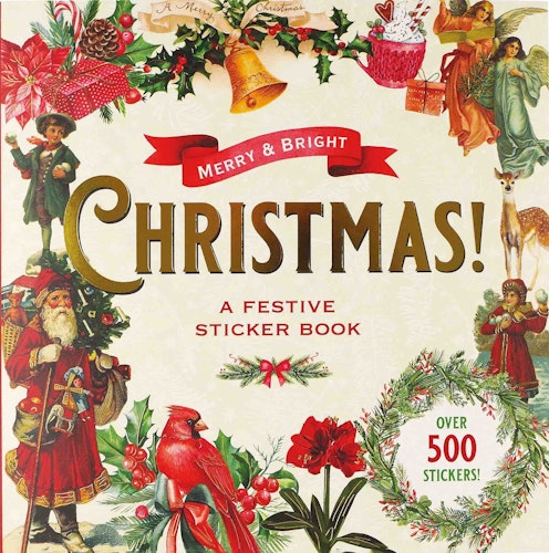 Stickersbok Merry & Bright Christmas!  (500 stickers)