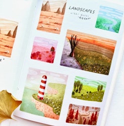 Washi Stickers Nikki Dotti - Landscapes