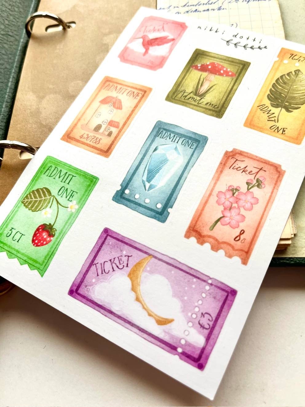 Washi Stickers Nikki Dotti - Tickets