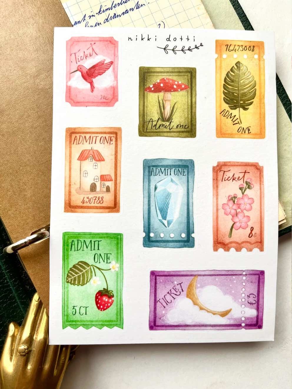 Washi Stickers Nikki Dotti - Tickets