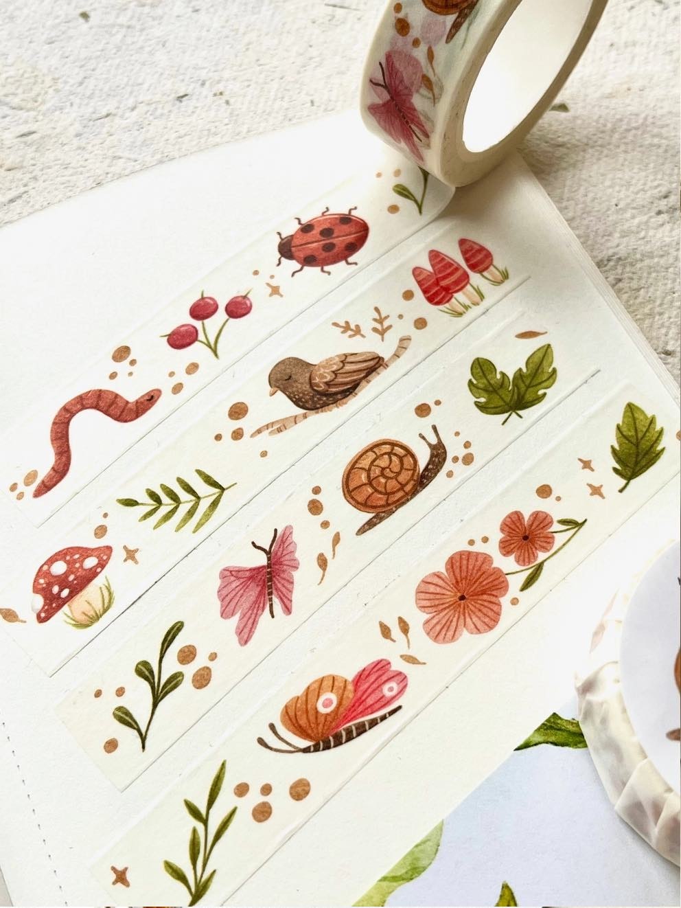 Washi tape Nikki Dotti - Forest 15 mm