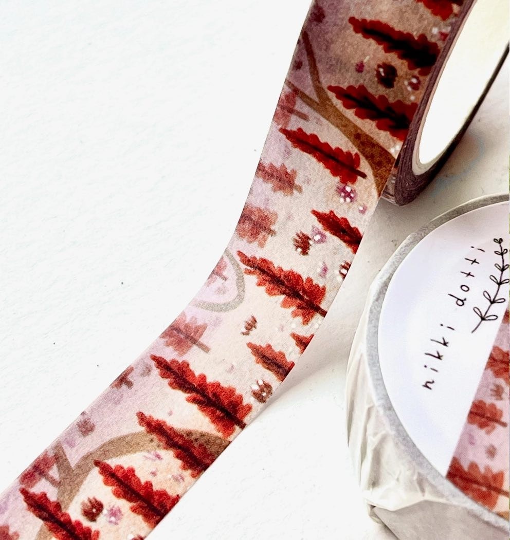 Washi tape Nikki Dotti - Forest Paths 15 mm