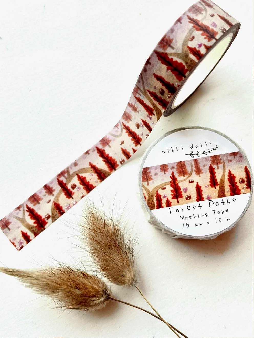 Washi tape Nikki Dotti - Forest Paths 15 mm