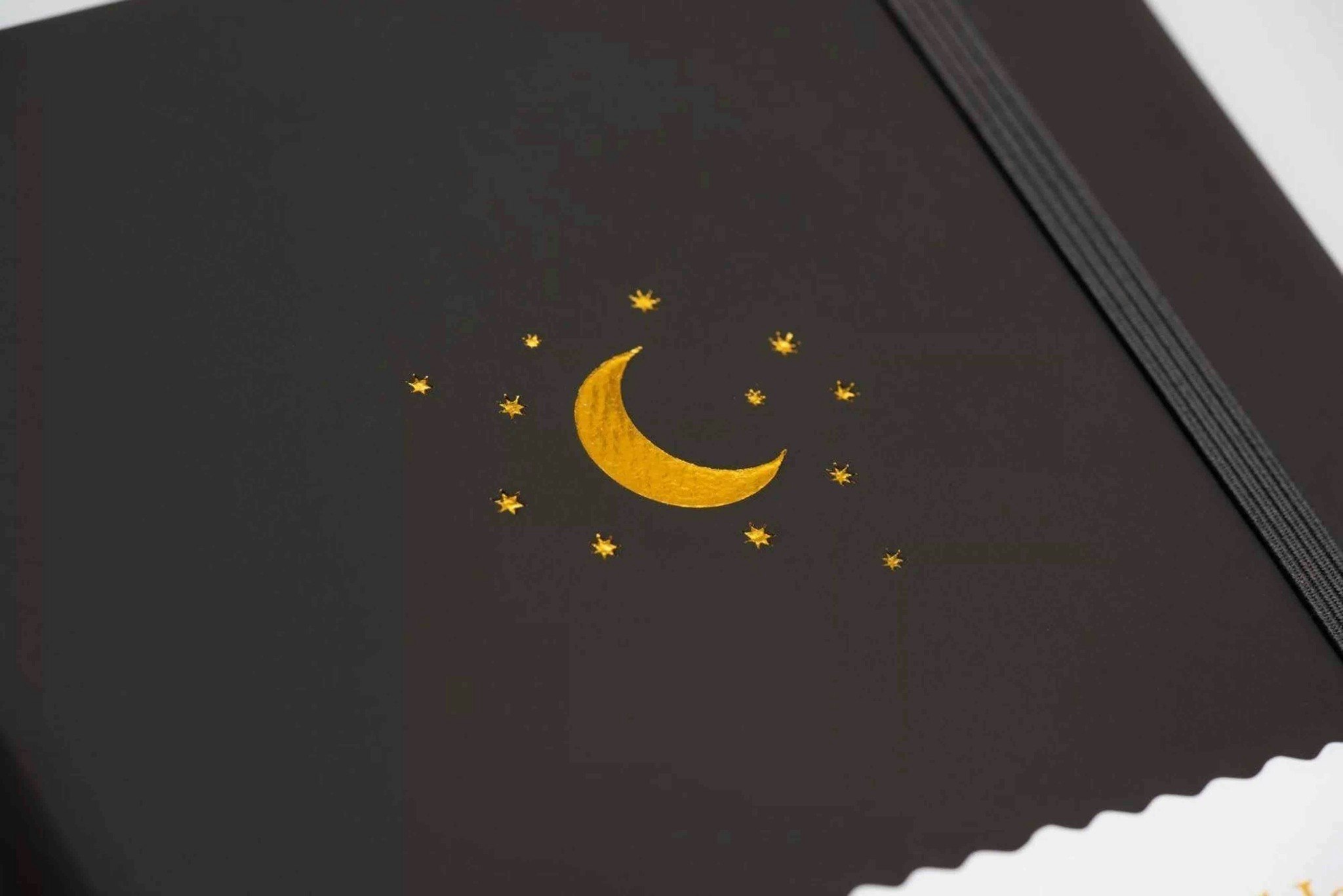 Yop & Tom Dot Grid Journal - Moon & Stars Charcoal A5