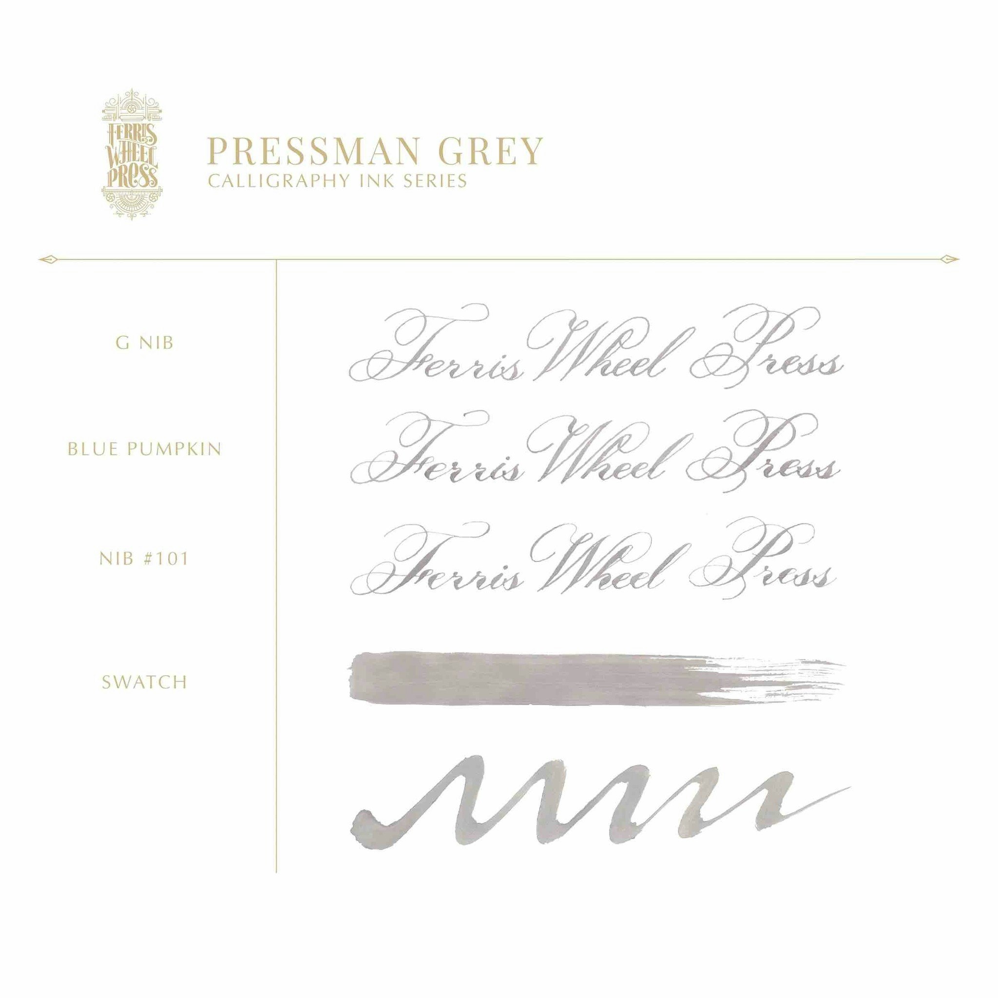 Ferris Wheel Press Calligraphy Ink - Pressman Grey 28 ml