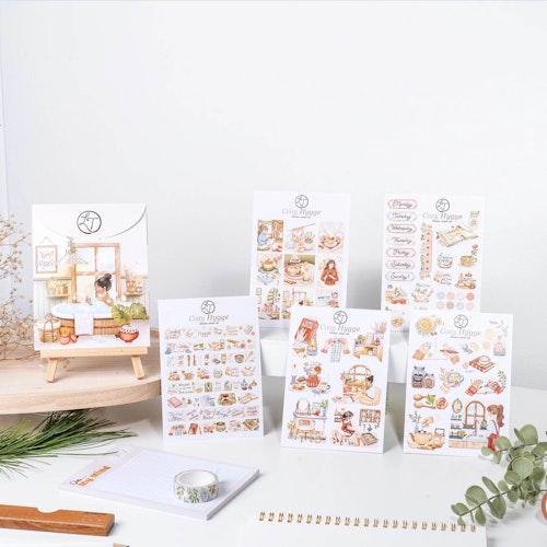 Stickers Lettoon - Cozy Hygge 5 ark