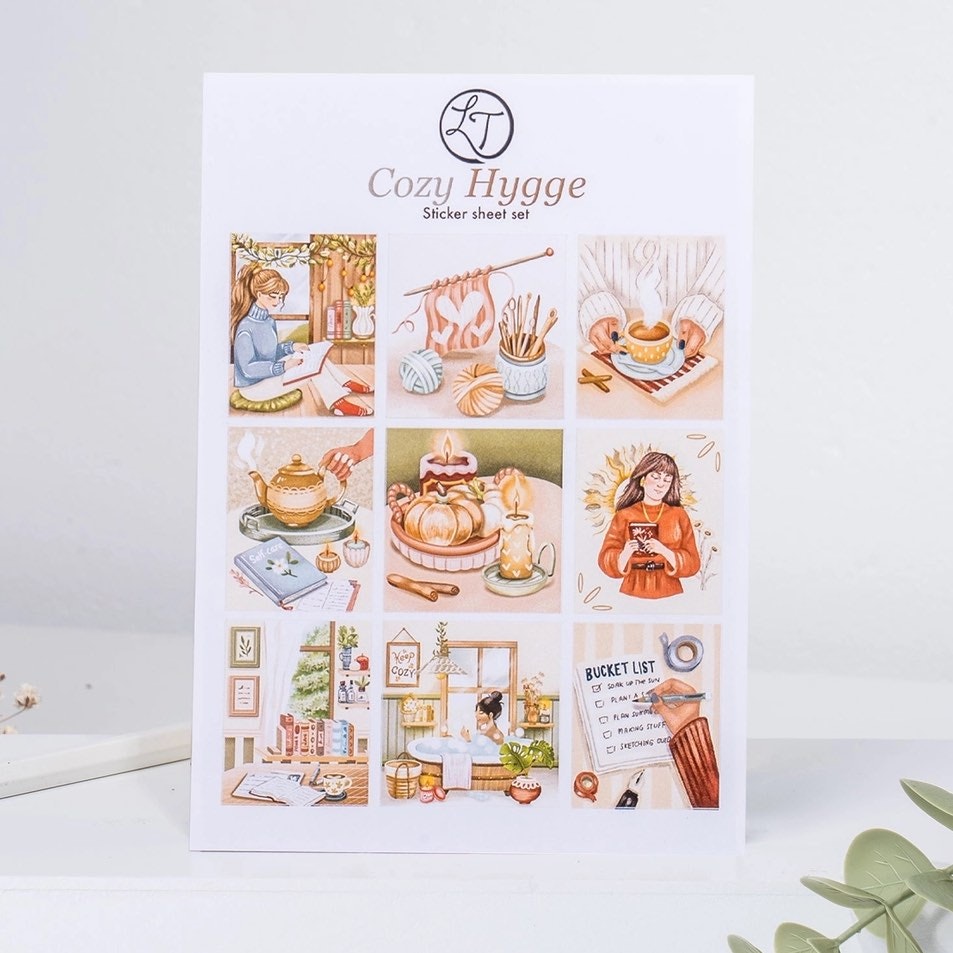 Stickers Lettoon - Cozy Hygge 5 ark