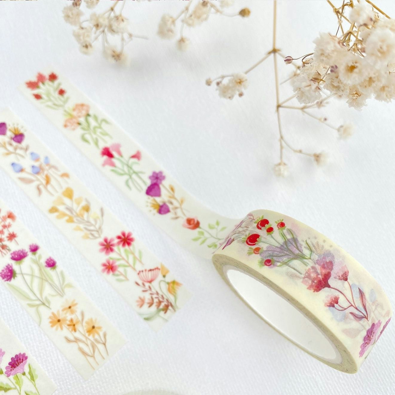Washi tape Lettoon - Lovely Flower 15 mm