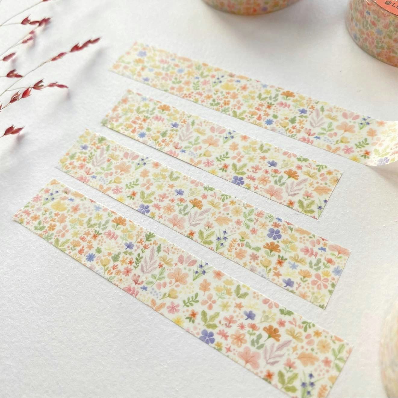 Washi tape Lettoon - Blooming Flower 15 mm