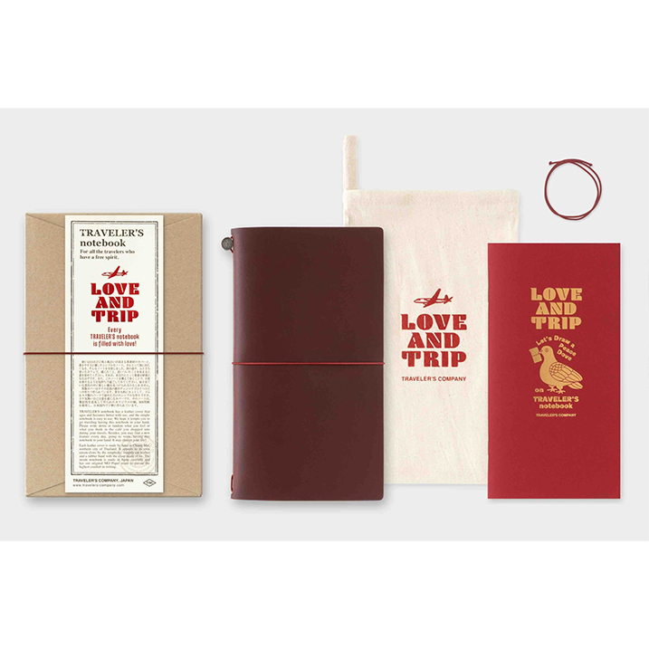 TRAVELER'S Notebook Starter Kit - (Regular Size) LOVE & TRIP Limited Edition